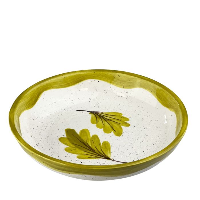 Ceramic Serving Bowl - Medium - Oak Leaves