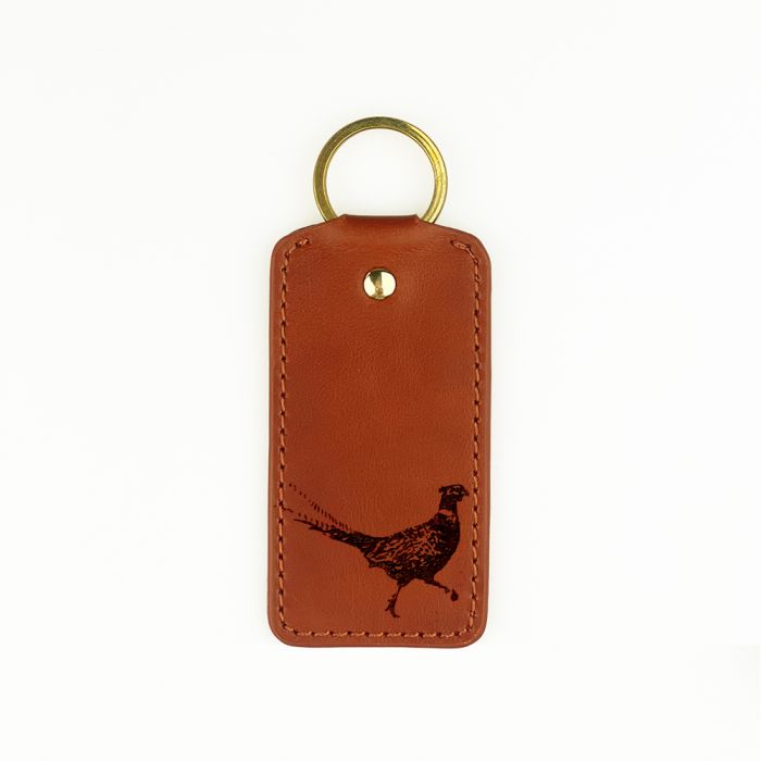 Leather Keyring - Pheasant