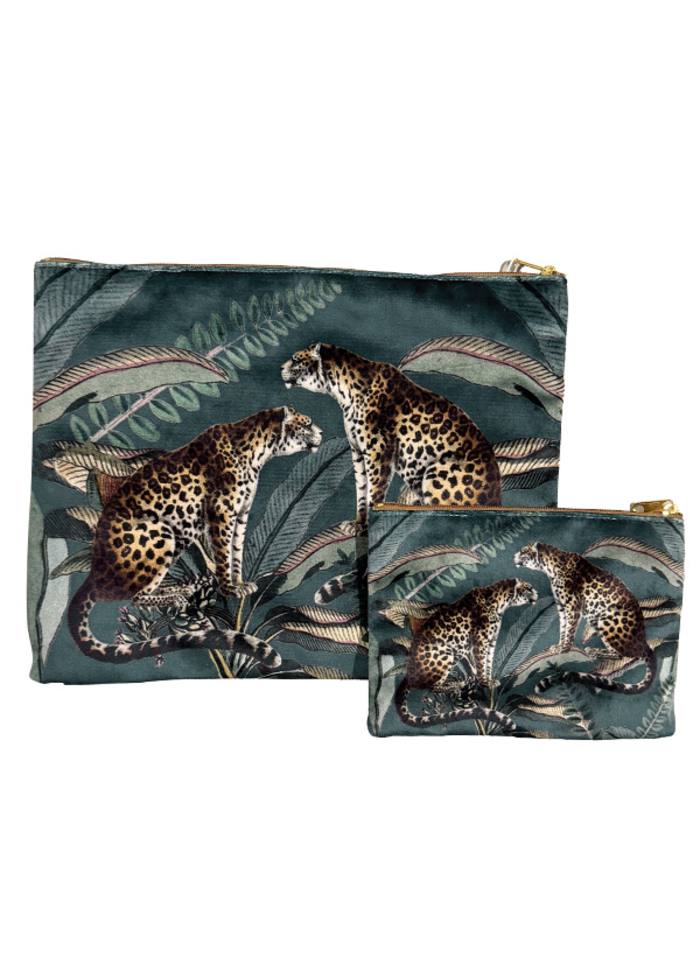 Makeup bag - Jardin Leopard