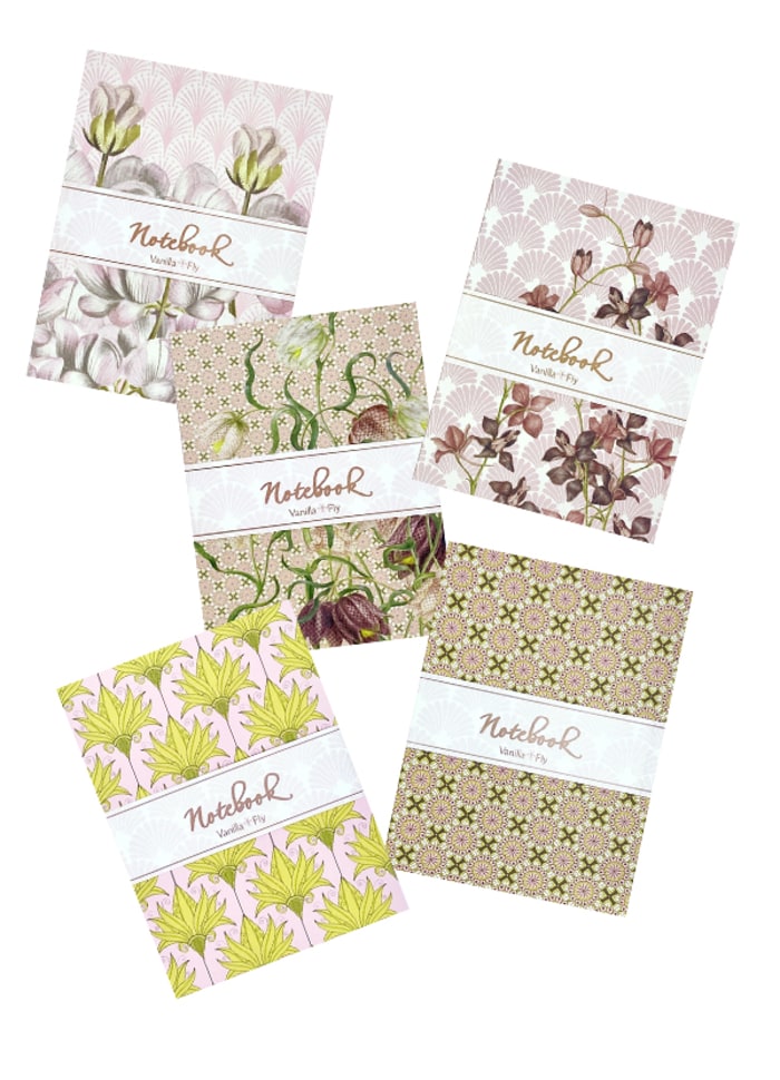 Pink line A5 Notebooks