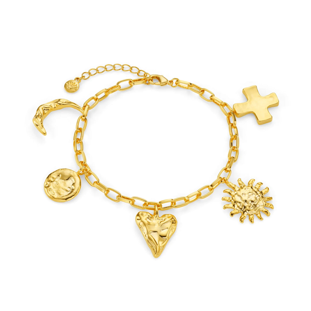 Statement Molten Charm Bracelet