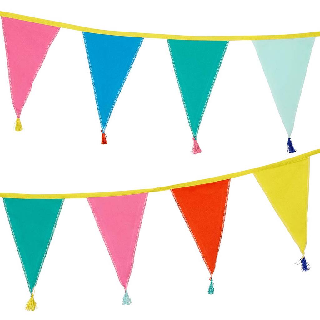 We Heart Birthdays Rainbow Fabric Bunting 3M/10Ft