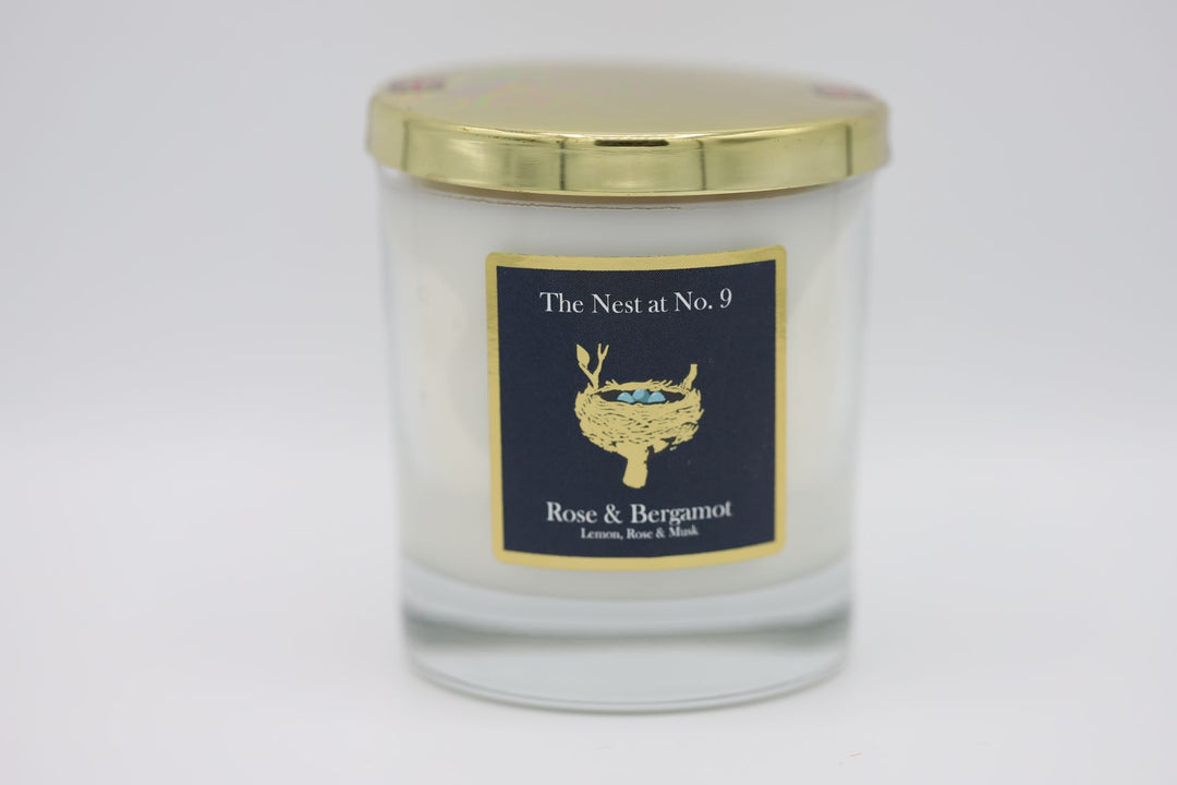 The Nest At No 9 Rose & Bergamot Scented Candle