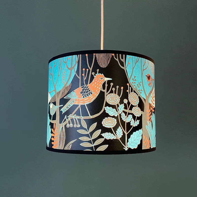 DAWN CHORUS LAMPSHADE - BLUE