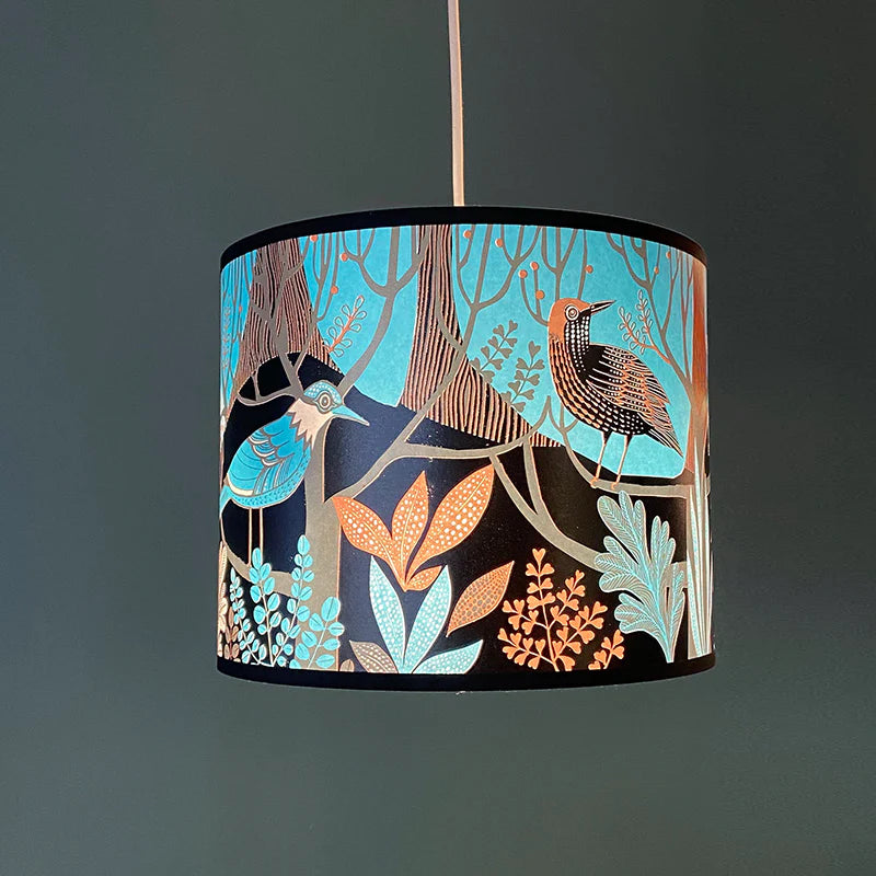 DAWN CHORUS LAMPSHADE - BLUE
