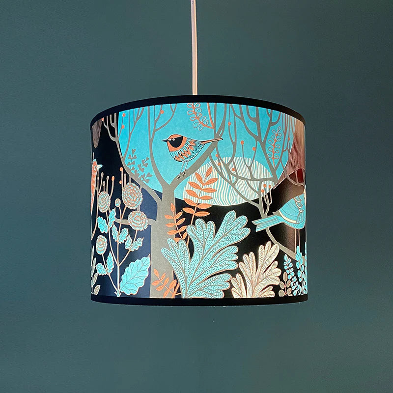 DAWN CHORUS LAMPSHADE - BLUE