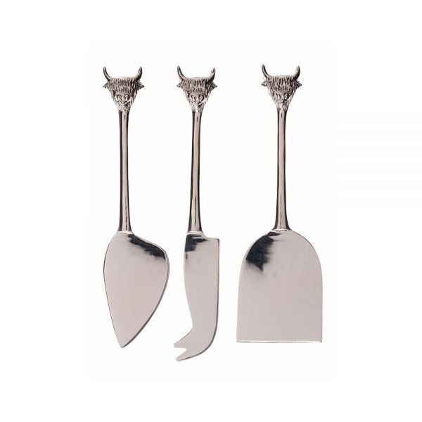3 Cheese Knives - Highland Cow