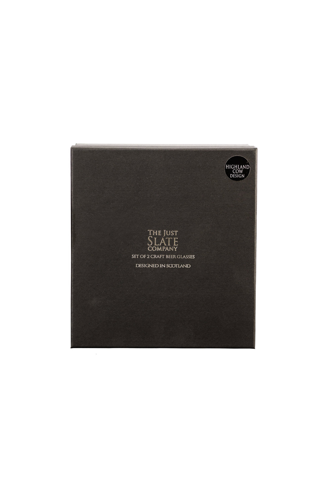 Set of 2 Highland Cow Engraved Style Craft Beer Glasses