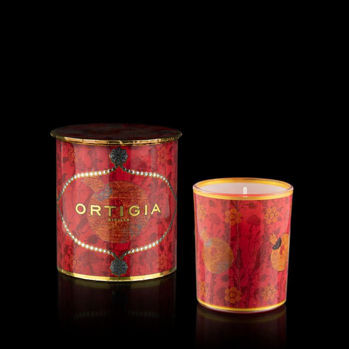 Melograno (Pomegranate) Decorated Candle