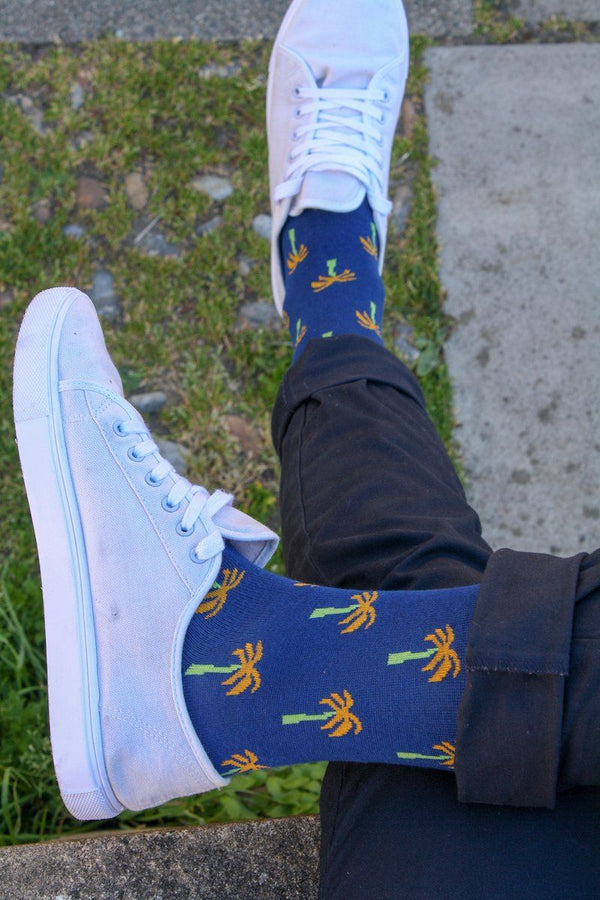 PALM TREE BAMBOO SOCKS 7-11